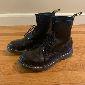 Dr. Martens Black Patent Leather Boots (Size 11)